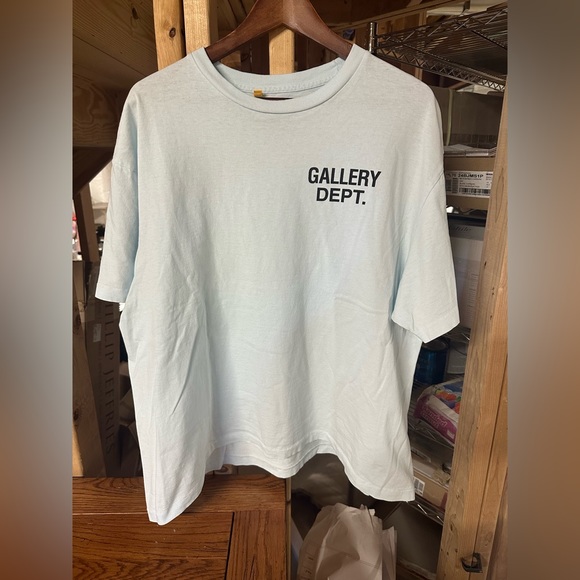 Gallery Dept Baby Blue T-Shirt - Picture 3 of 3